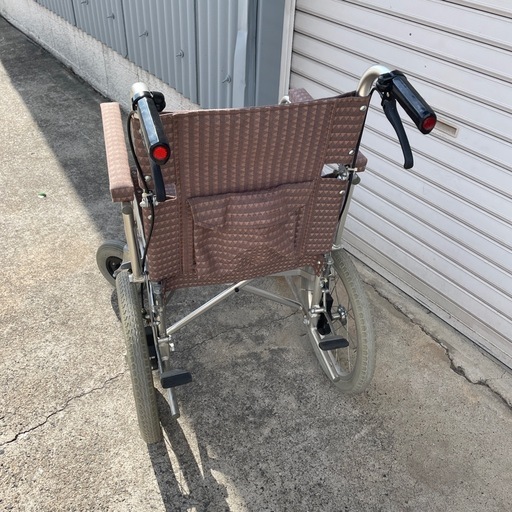 中古品 車椅子 手漕ぎなし  介護 折りたたみ 