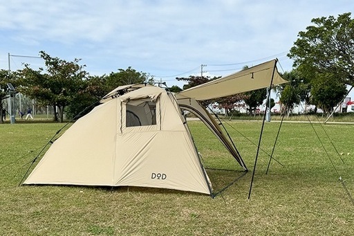 18,000円】DOD ライダーズバイクインテント T2-466-TN タン 1〜2人用