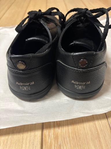 Admiral   メンズスニーカー　黒　25.5㎝