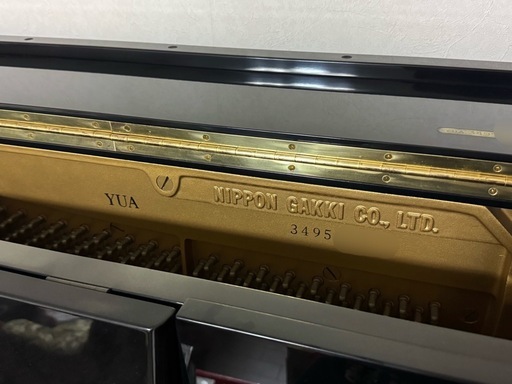 アップライトピアノ YAMAHA YUA ペダル3本 椅子、鍵付き