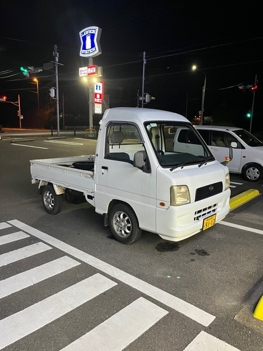 サンバートラック　赤帽　スーパーチャージャー　軽トラ　車検付き