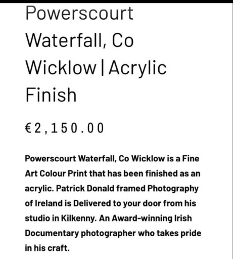 パトリックドナルド Patrick Donald 作品 風景写真 アクリル仕上げ
