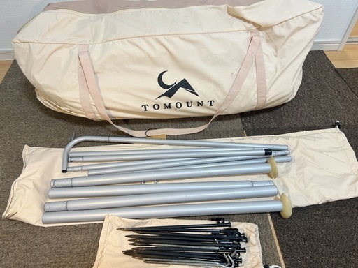TOMOUNT テント（4×4m）＆薪ストーブ お譲りします