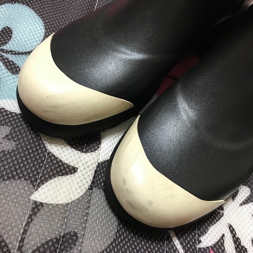 激レア 正規品 シャネル ラバーブーツ レインブーツ 黒白 39