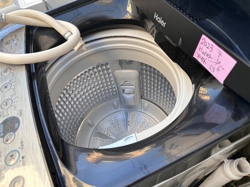 ?洗濯機番号85 Haier【高年式2023年製 5.5kg】大阪市内配達無料 設置動作確認込み 保管場所での引取は値引きします