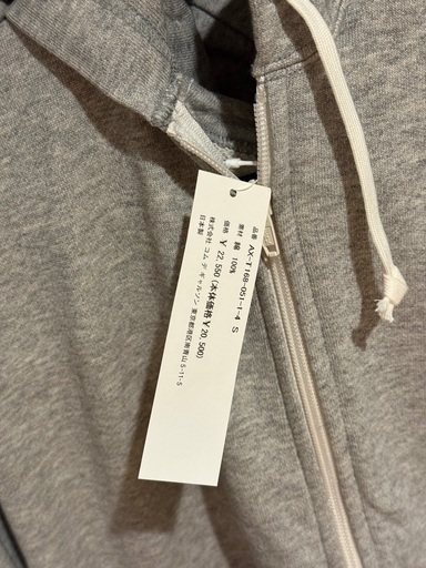 新品 PLAY COMME des GARCONS ジップパーカー S ハート