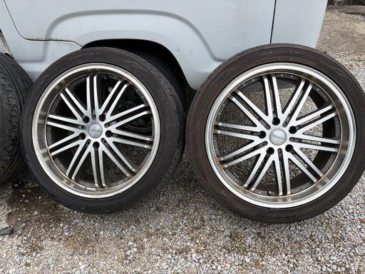 225/45R18 MLJ社製WREST アルミ付きバリ山夏タイヤ4本組み