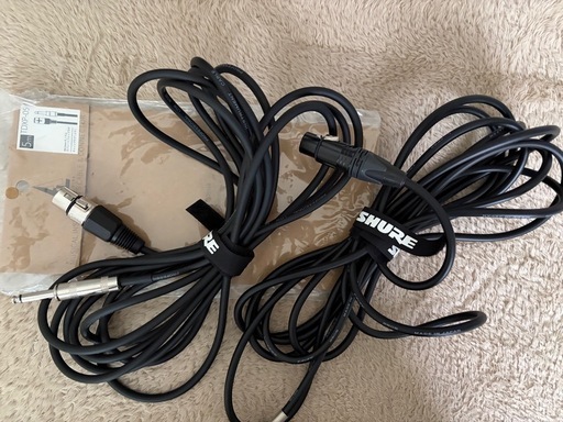 【下倉楽器 購入】SHURE マイク SM58SE 2本セッ＋XLRケーブル2本