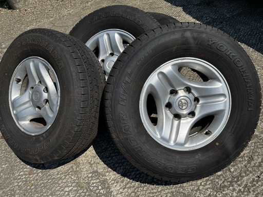 純正アルミホイール+サマータイヤ 265/70 R16 夏タイヤ