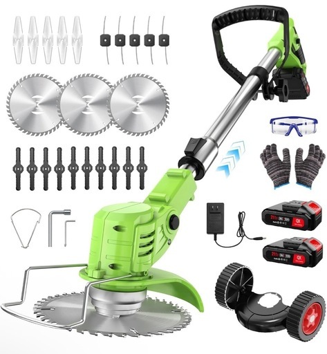 お買い得⭐️ 草刈り機 充電式 高性能 21V 4000mAhのバッテリー総容量 草刈り機 充電式 高性能 21V 4000mAhのバッテリー総容量 強力電動 (な