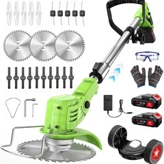 草刈り機 充電式 高性能 21V 4000mAhのバッテリー総容...