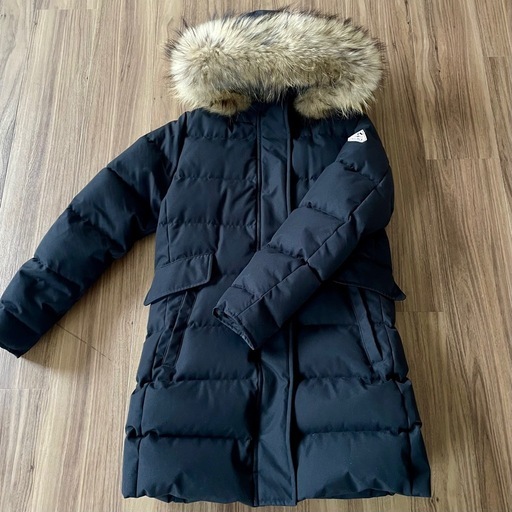 【美品】PYRENEX GRENOBLE FUR ダウンジャケット ブラック