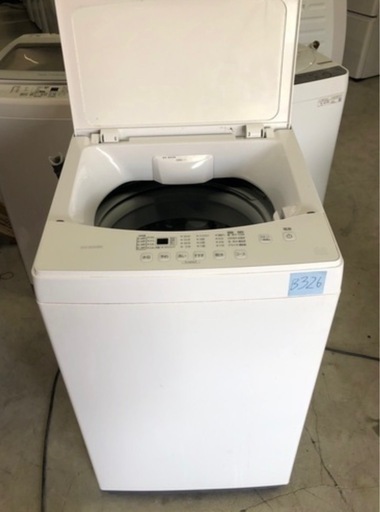 NO B326 ?福岡市内配送設置無料✨?全自動洗濯機 ホワイト IAW-T603WL [洗濯6.0kg /簡易乾燥(送風機能) /上