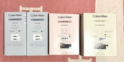 Calvin Klein ノンワイヤーブラジャー&ショーツセット　L