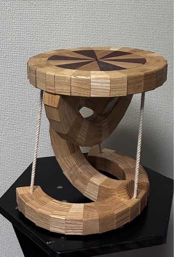 木工アート「テンセグリティミニテーブル」