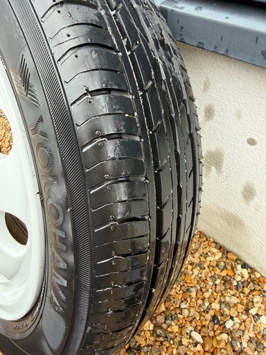 155/65  R14 75S  YOKOHAMAタイヤ+アルミホイール付き４本セット
