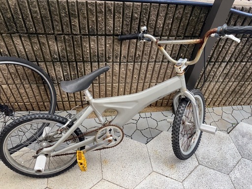 BMX 自転車 20インチ ストリート カスタム ペグ付き ホワイト