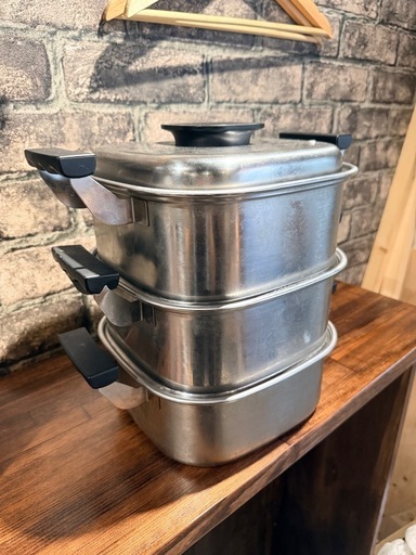 【飲食店閉店品】業務用 中華せいろ&蒸し器セット