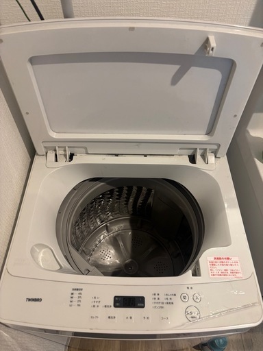 【動作確認済み】TWINBIRD 5.5kg 全自動洗濯機 WM-EC55 一人暮らし用