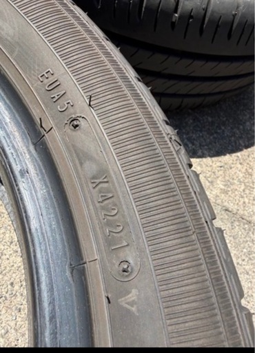 165/55R15 ダンロップ2021年　9割溝