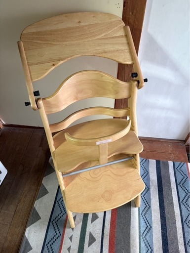 大和屋 すくすくチェアプラス テーブル付き ナチュラル ベビーチェア ハイチェア