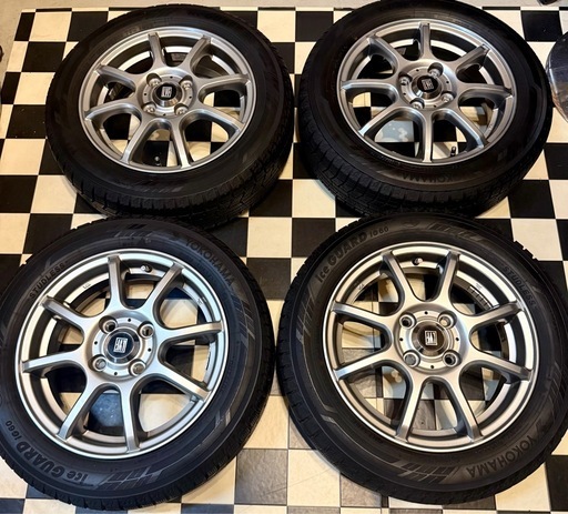 楽天市場】155／65r14 スタッドレス アルミホイールセットの通販 155/65R14 
アルミ付きスタッドレスタイヤ