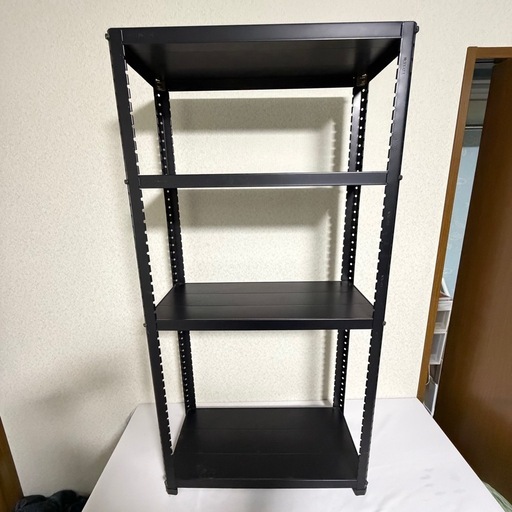 メタルラック 黒 (値下歓迎 実家整理中) さくら夙川の収納家具