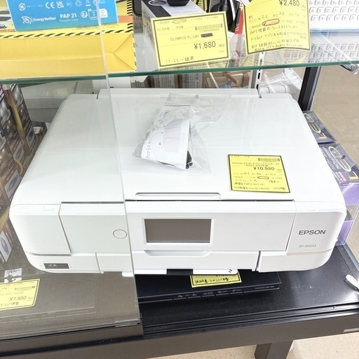 【ドリーム池田】◎ジモティ割3%◎EPSON/エプソン「カラリオ　インクジェットプリンター」ホワイト　EP-982A3 2022年製【
