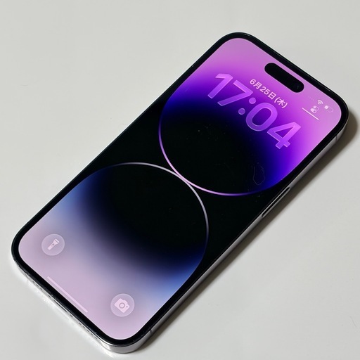 極美品 iPhone 14 Pro 256GB ディープパープル 純正BMS移植済 最大容量100% 不明表示なし