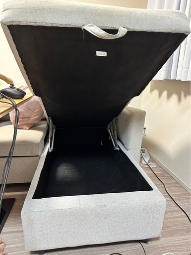 収納付き3人掛けソファ