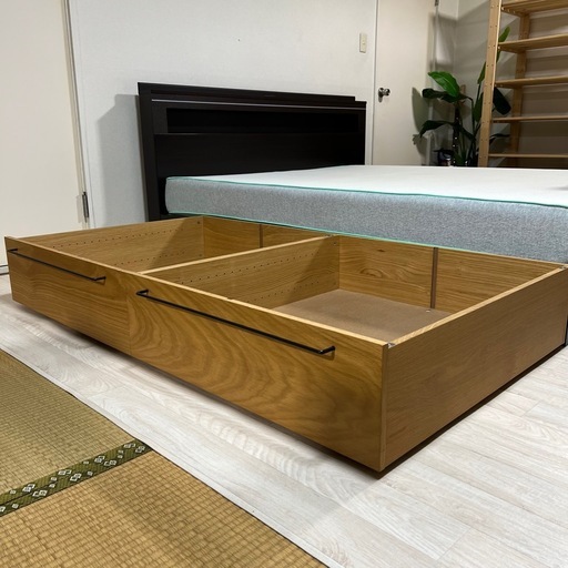 定価29,800円　ベッドフレーム下収納・大・オーク材・高さ２５ｃｍタイプ　