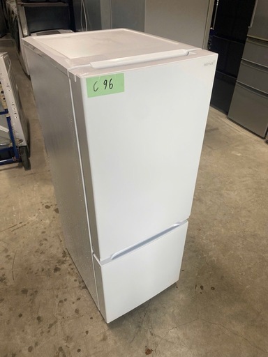 NO C96?福岡市内配送設置無料✨?REFAGE YRZ-F15LW 2ドア冷蔵庫 156L 右開き ホワイト 2024年