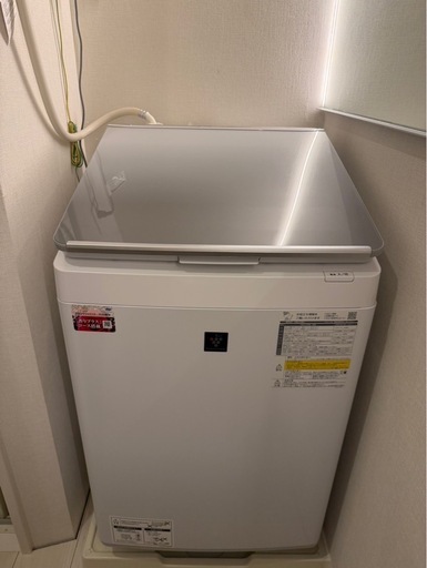 【美品】SHARP 洗濯乾燥機 ES-PW8G-S 2023年製（8kg/乾燥4.5kg）※6月末まで引取限定