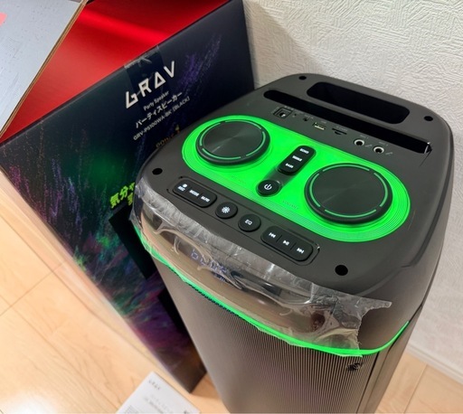 GRAV パーティースピーカー GRV-PS100WA Bluetooth マイク SDカード