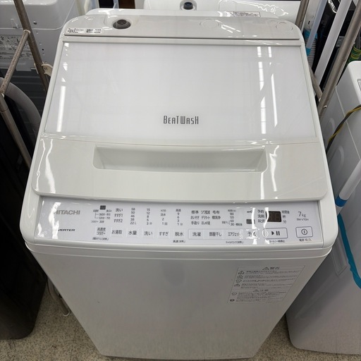 リユースのサカイ東金店 HITACHI 洗濯機 22年製 7kg TJ20011 (リユース