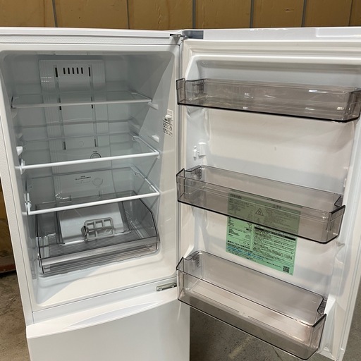 ☆美品☆TOSHIBA/東芝 ノンフロン冷凍冷蔵庫 GR-V15BS(W) 2023年製 153L 右開き 動作品