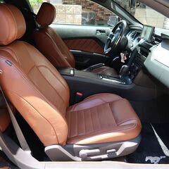 検査10年7月マスタング GT V6プレミアム 後期型 ディーラー車/ブラウンレザーシート/HDDナビ/地デジ/バックカメラ/点検記録簿/バイキセノンの画像