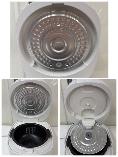 【?買取市場 6ヶ月保証】R407 ☀️ SHARP / シャープ 炊飯ジャー 3合炊き 20年製 KS-F5E8-KW ⭐ 動作確認