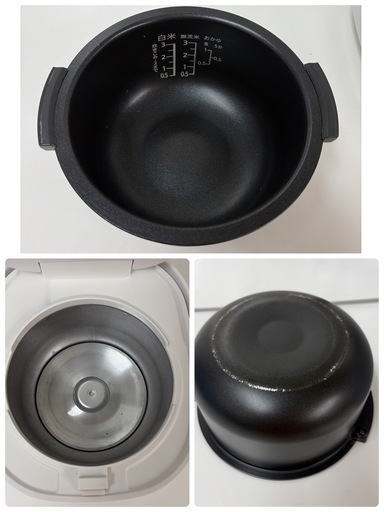 【?買取市場 6ヶ月保証】R407 ☀️ SHARP / シャープ 炊飯ジャー 3合炊き 20年製 KS-F5E8-KW ⭐ 動作確認