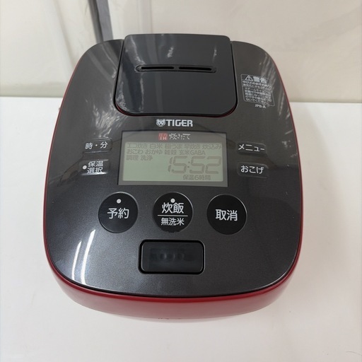 【?買取市場 3ヶ月保証】R059 ☀️ TIGER / タイガー 圧力IH炊飯ジャー 5.5合炊き JPB-A100 ⭐ 動作確認済