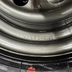 タイヤ、バルブ新品PCD114.3 10インチタイヤホイールセット 145/80R10 69S PCD114.3 3.50B 当時物 旧車 アルト フロンテ セルボ ミニカ レックスの画像