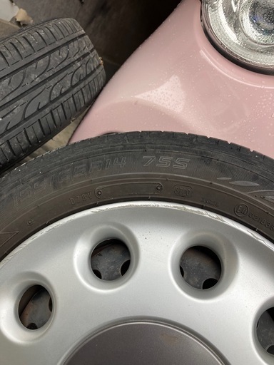 ミラ　ココア純正　ホイールタイヤ