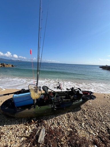 10ft プロペラ式カヤック　ホンデックス魚探セット