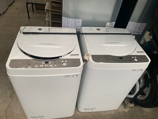 2022年製 SHARP 5.5kg 洗濯機 クリーン&コンパクト　ES-GE5GJ-W 風乾燥機能付き