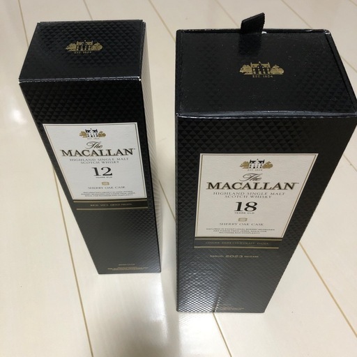 ?マッカラン　シェリーオーク　12年と18年