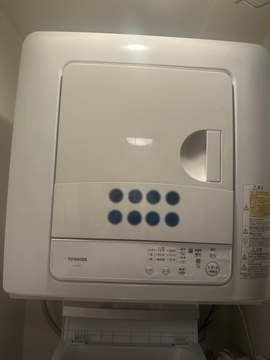 【こちらが届けるor取りにきていただく】東芝　乾燥機6キロ