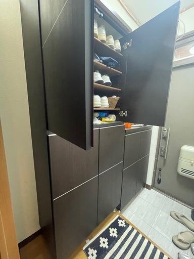 「大容量シューズボックス2台セット　引っ越しのため値下げ」