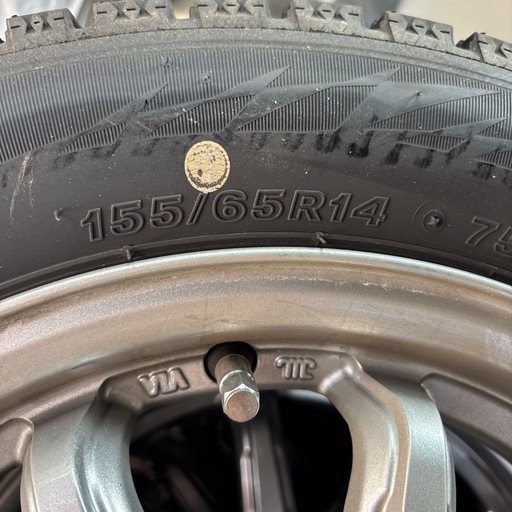 155/65R14  2024年 ブリザック　スタットレスタイヤホイル付き スペーシア スズキ