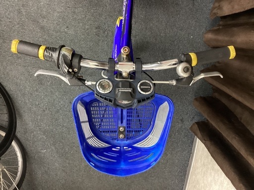 NO：18     子供自転車24インチ　BRIDGESTONE ブリヂストン　MFF2.0 6段変速付き青