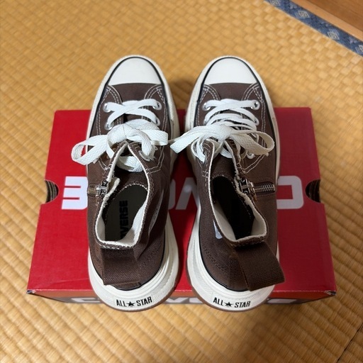 コンバース オールスター トレックウェーブ HI ブラウン 22.5cm CONVERSE（コンバース） スニーカー レディース 茶 厚底 トレック 